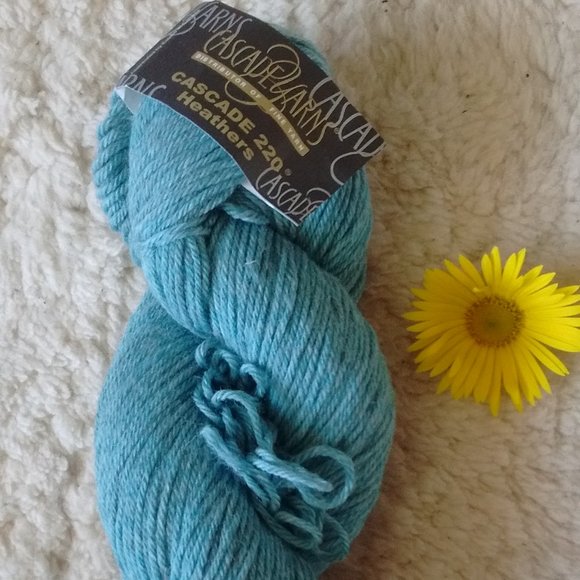 Cascade Knitting Yarn Light Blue/turquoise Wool